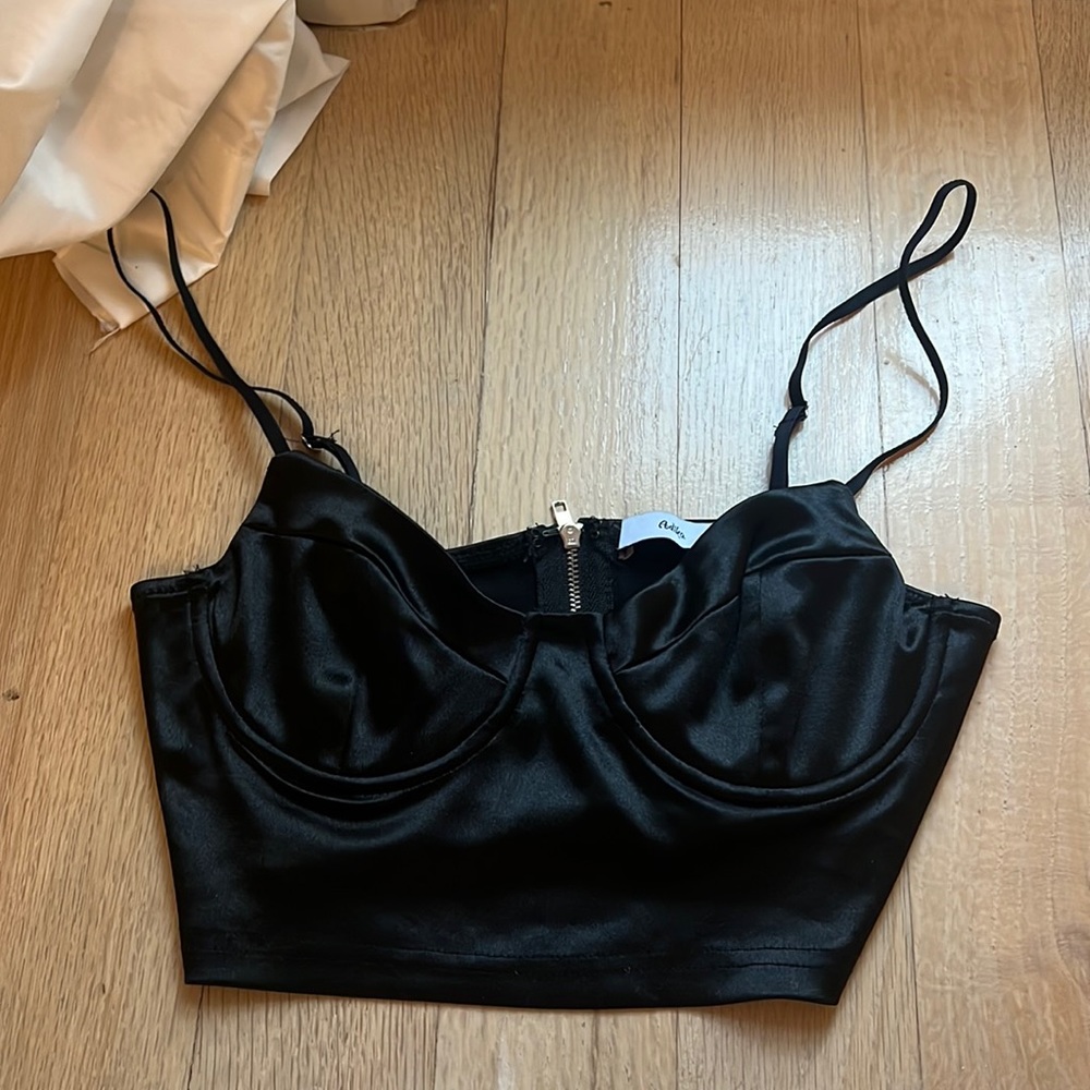 Black Bustier Top from Adika.